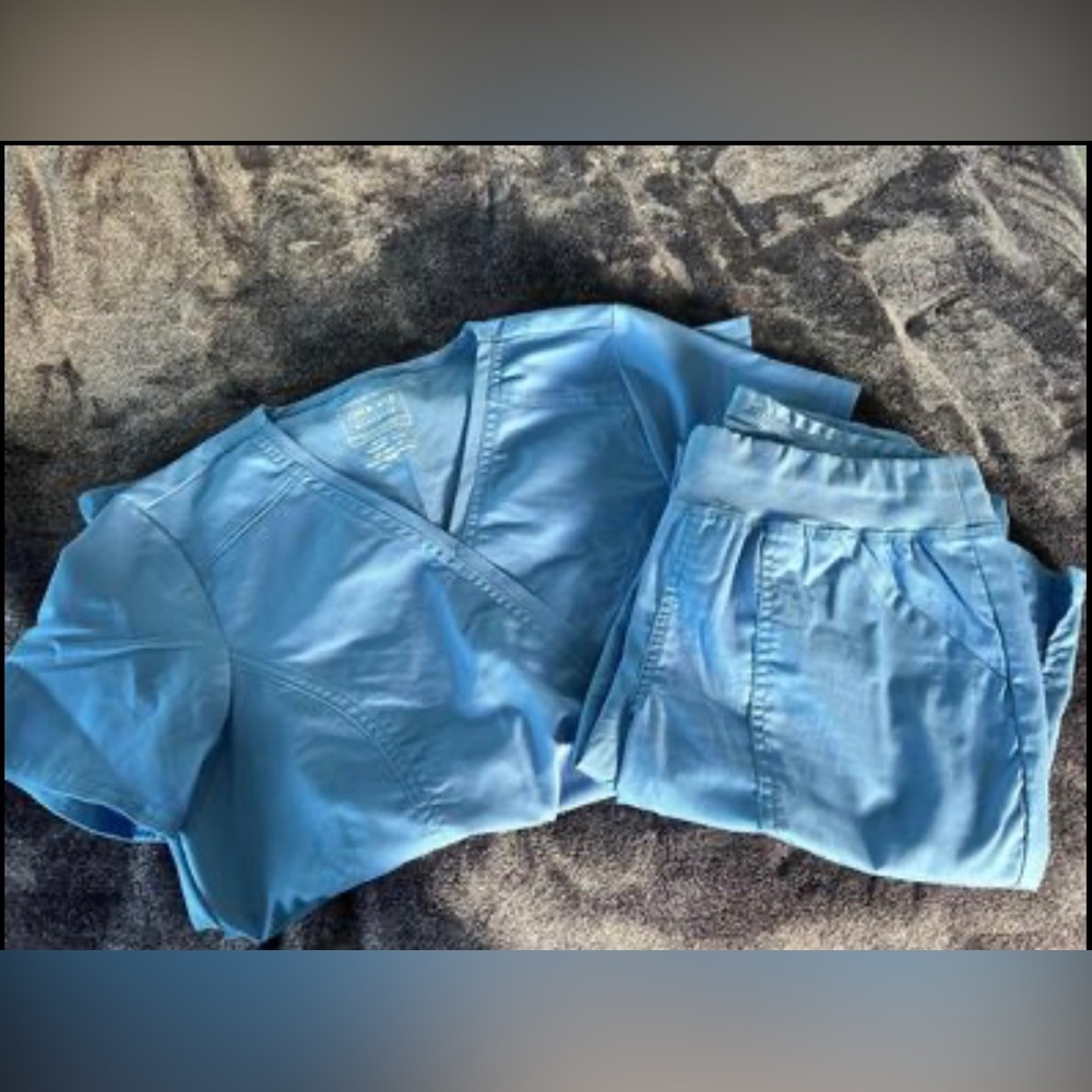 Light Blue Scrub Set